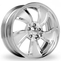 26" Intro Wheels Twisted Matrix Exposed 5 Polished Welded Billet Rims