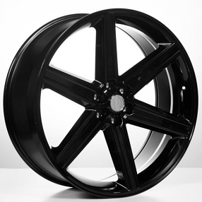 24" IROC Wheels Black 6-lugs Rims 