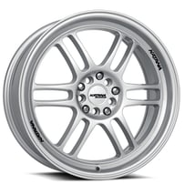 17" Katana Racing Wheels KR02 Gloss Silver Rims