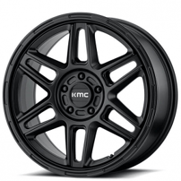 18" KMC Wheels KM716 Nomad Satin Black Rims