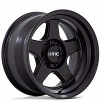 17" KMC Wheels KM728 Lobo Matte Black Off-Road Rims