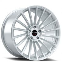 24" Koko Kuture Wheels URFA Gloss Silver Flow Formed Rims