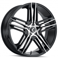 22x8.5" Kraze Wheels 157 Hella Black Machined Rims