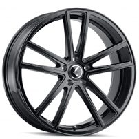 22x8.5" Kraze Wheels 190 Lusso Gloss Black Rims