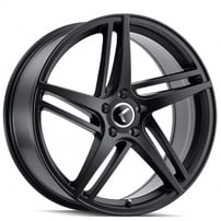 18" Kraze Wheels 195 Milano Satin Black Rims
