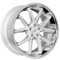 22" Lexani Wheels Circuit Silver with SS Lip Rims