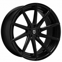 22" Staggered Lexani Wheels CSS-15 Gloss Black Rims 