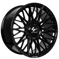 20" Staggered Lexani Wheels Newport-XL Full Gloss Black Rims