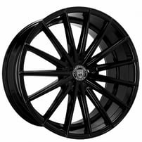 20" Staggered Lexani Wheels Pegasus Gloss Black Rims