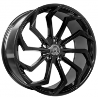 20" Staggered Lexani Wheels Static Gloss Black Rims
