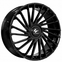 22" Staggered Lexani Wheels Wraith-XL Gloss Black Rims 