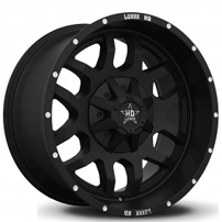 20" Luxxx HD Wheels LHD13 Satin Black Off-Road Rims
