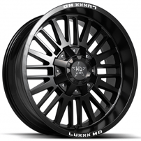 20" Luxxx HD Wheels LHD23 Satin Black Off-Road Rims