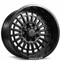 22" Luxxx HD Wheels LHD27 Satin Black Off-Road Rims