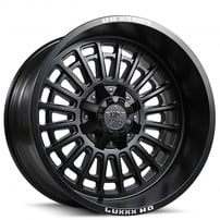 20" Luxxx HD Wheels LHD27 Satin Black Off-Road Rims