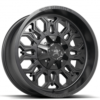 20" Luxxx HD Wheels LHD31 Satin Black Off-Road Rims