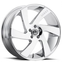 22" Luxxx Alloys Wheels Lux10 Chrome Rims