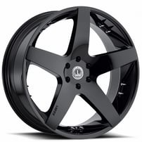 24" Luxxx Alloys Wheels Lux14 Black Rims