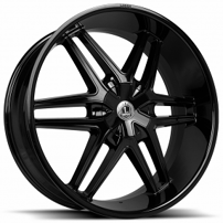26" Luxxx Alloys Wheels Lux18 Gloss Black Rims