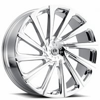 22" Luxxx Alloys Wheels Lux22 Chrome Rims