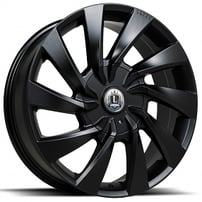 22x8.5" Luxxx Alloys Wheels Lux30 Satin Black Rims