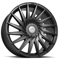 22" Luxxx Alloys Wheels Lux34 Satin Black Rims