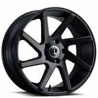 24" Luxxx Alloys Wheels Lux8 Black Rims