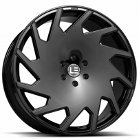 24" Luxxx Alloys Wheels Lux LE11 Gloss Black Rims
