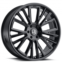 24" Luxxx Alloys Wheels Lux LE3 Gloss Black Rims