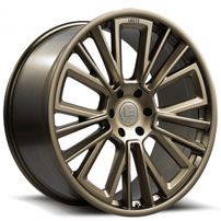 24" Luxxx Alloys Wheels Lux LE3 Satin Bronze Rims