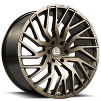 24" Luxxx Alloys Wheels Lux LE6 Satin Bronze Rims