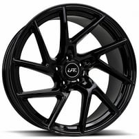 20" Staggered Luxxx Alloys Wheels Lux LFF02 Leon Gloss Black Flow Formed Rims