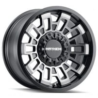 17" Mayhem Wheels 8113 Cortex Matte Black with Machined Dark Tint Off-Road Rims