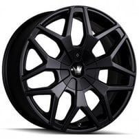 22" Mazzi Wheels Profile 367 Matte Black Rims