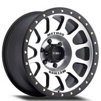 16" Method Wheels 305 NV Matte Black Machined Face Off-Road Rims 