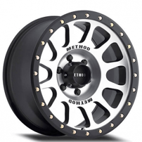 18" Method Wheels 305 NV Matte Black Machined Face Off-Road Rims 
