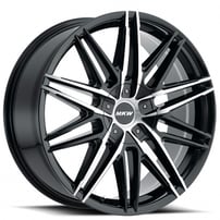 20" MKW Wheels M124 Gloss Black Machined Face Rims 