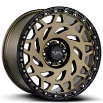17" Off Road Monster Wheels M50 Bronze with Black Ring Rims