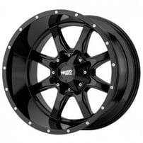 18" Moto Metal Wheels MO970 Gloss Black with Milled Lip Off-Road Rims 