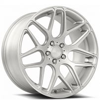 18" Staggered MRR Wheels FS01 Brushed Clear Flow Formed Rims