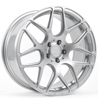 21" Staggered MRR Wheels FS01 Silver Flow Formed Rims