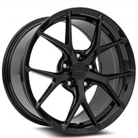19/20" Staggered MRR Wheels FS06 Black Flow Formed Corvette Rims
