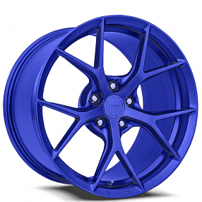 20" Staggered MRR Wheels FS06 Candy Blue Flow Formed Rims