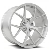 21" Staggered MRR Wheels FS06 Silver Flow Formed Rims