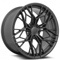 20" Staggered MRR Wheels GF10 Matte Gunmetal Rims