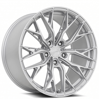 18" Staggered MRR Wheels GF5 Silver Machined Rims