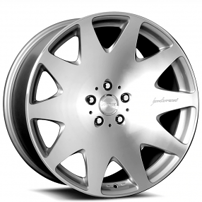 22" Staggered MRR Wheels HR3 Silver with Machined Face Rims 