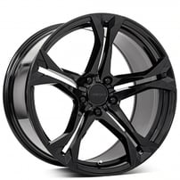 20" Staggered MRR Wheels M017 Gloss Black Rims 