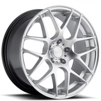 19" Staggered MRR Wheels UO2 Hyper Silver Rims 