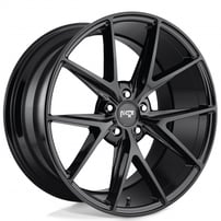 20" Staggered Niche Wheels M119 Misano Gloss Black Rims 